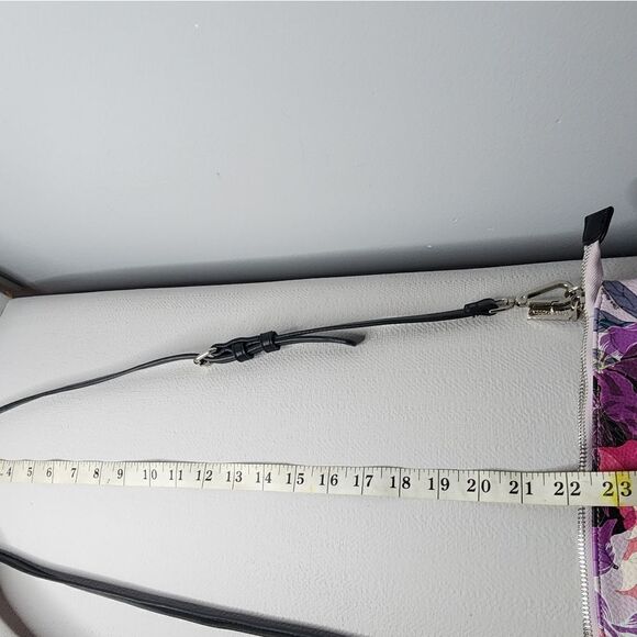 Steve Madden Women's Crossbody Bag Floral Black Multi Color with Silver Accents - Picture 8 of 8